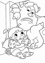 Coloring Inc Monsters Pages Boo Printable Popular sketch template