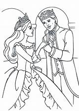 Coloring Prince Princess Pages Getcolorings Charming sketch template