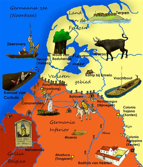 nederland  de romeinse tijd romeineninfo romeinse geschiedenis romeinen geschiedenis