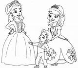 Sofia Coloring Colorear Dibujos Princesses Erste Princesa Carson Prinzessin sketch template