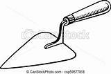 Trowel Drawing Clipart Hand Masonry Paintingvalley Clip Clipartmag sketch template