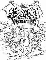 Coloring Scooby Doo Halloween Pages Collection Set sketch template