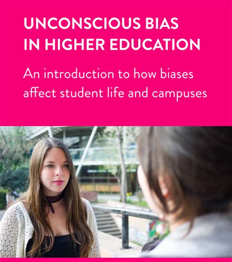 unconscious bias in higher education a new guide from