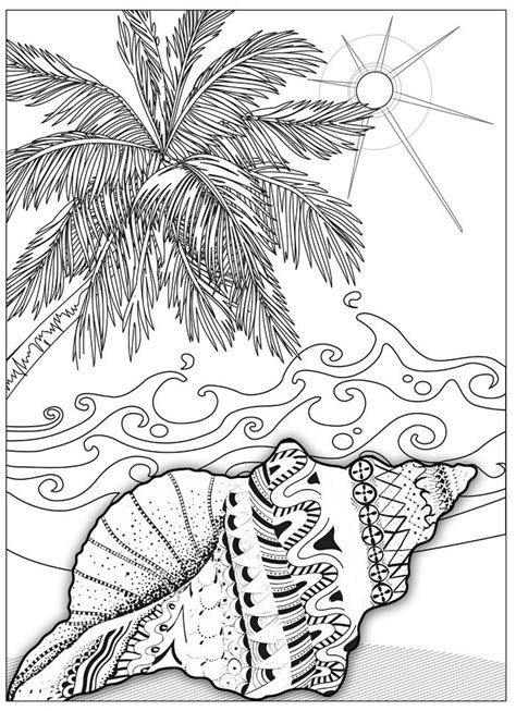 beach coloring book  adults  donna duchek coloring pages