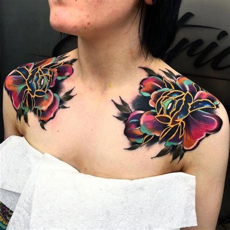 prettiest feminine chest tattoo designs  girls eal care