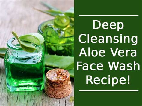 Aloe Vera Face Wash Deep Cleansing Aloe Vera Wash How
