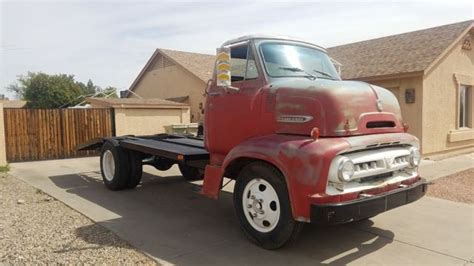 1953 Ford C600 Coe Cab Over Cabover Car Hauler No