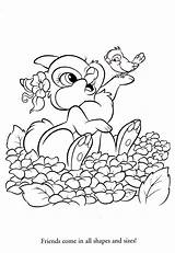 Disney Coloring Pages Adult Colouring Color Cute Printable Sheets Bambi Kids Adults Print Book Svg Colors Easter Spring Characters Books sketch template