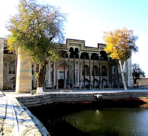 Hoja Zayniddin Mosque And Bolo Hauz Or Well Or Pool