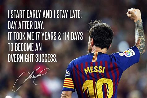Tallenge Lionel Messi Success Inspirational Sports Quote Small