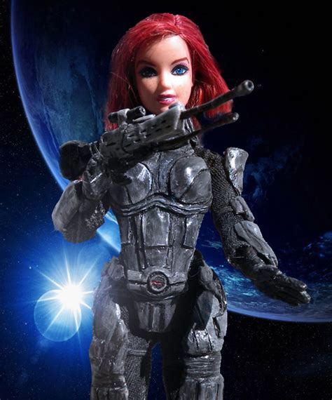 Mass Effect Female Commander Shepard Barbie Mod Geekologie