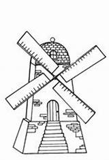 Windmills Coloring Pages Kids Fun sketch template