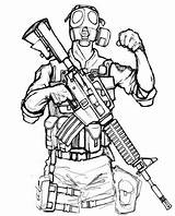 Swat Policjant Kolorowanka Lineart Siege Druku Sniper Wydrukuj Starry Malowankę Drukowanka sketch template