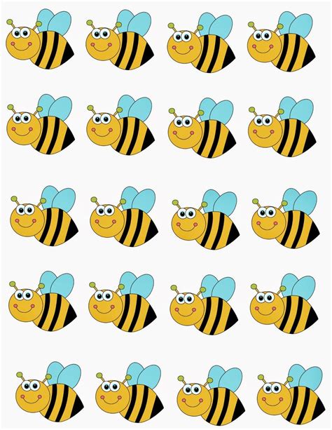 printable bees
