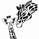 Giraffe sketch template