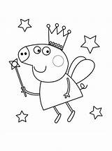 Peppa Pig Coloring Pages Printable Everfreecoloring sketch template