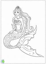 Mermaid Coloring Pages Barbie Kids Mermaids Easy Realistic Beautiful Printable Drawing Tails Tail Getcolorings Fairy Colouring Color Getdrawings Line Princess sketch template