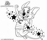 Cheese Chuck Coloring Chuckecheese Opened Jose sketch template