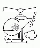 Coloring Pages Flying Helicopter Transportation Printables Wuppsy Toddlers Preschool Choose Board sketch template