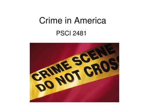 Ppt Crime In America Powerpoint Presentation Free