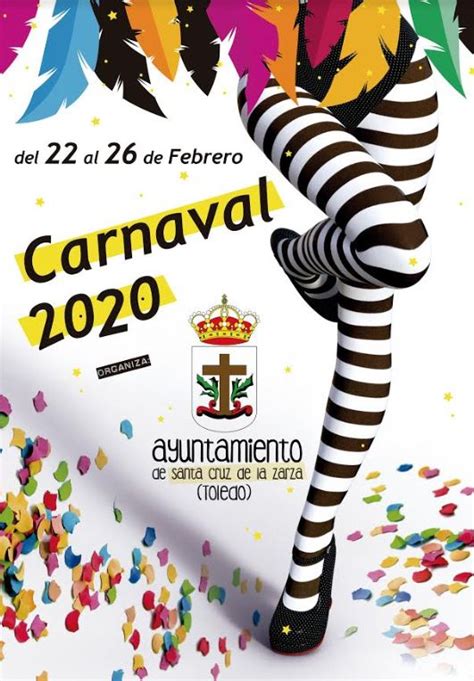 cartel ganador concurso carnaval  ayuntamiento de santa cruz de la zarza