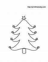 Christmas Tree Coloring Pages Printable Blank Star Templates Shaped Ornaments Adorable Kittybabylove Printthistoday sketch template