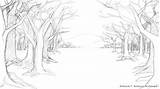 Forest Background Sketch Drawing Draw Scenery Trees Backgrounds Project Drawn Woods Drawings Coloring Archangel Pages Wallpaper Inside Space Landscape Negative sketch template