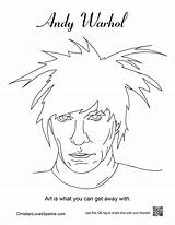 Andy Warhol Coloring Pages Soup Printable Cool Kids Getdrawings Getcolorings Colorings Color sketch template