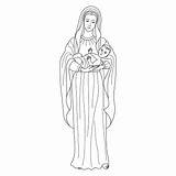 Jesus Mary Holding Virgin Baby Vector Coloring Bible Stock Woman Illustration Illustrations Drawing Clip Reading Template sketch template