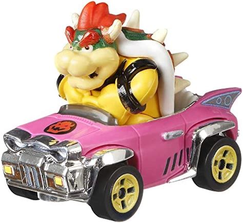 Hot Wheels Gbg30 Mario Kart 1 64 Die Cast Toad With Sneeker Vehicle