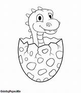 Coloring Dinosaur Baby Pages Dinosaurs Kids sketch template