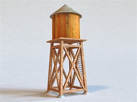 homemade water tower  model  studio files   modeling   cadnav