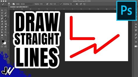 draw straight lines  photoshop youtube