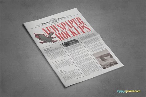 tabloid size newspaper mockups vol creative mockup templates