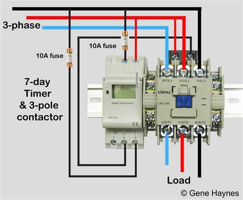 wire motor control contactor