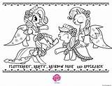 Applejack Coloring Fluttershy Dash Rarity Pages Rainboy Printable sketch template