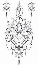Mandala Tatouage sketch template