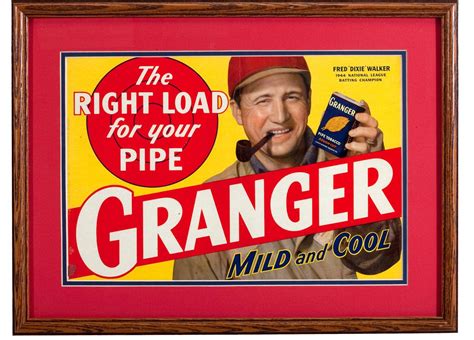 Lot Detail 1940 S Dixie Walker Granger Tobacco Advertising Display
