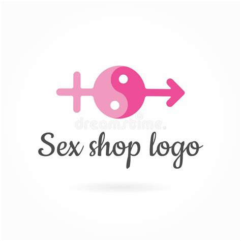 Sex Shop Logo Template Adult Store Concept Stock Vector Illustration