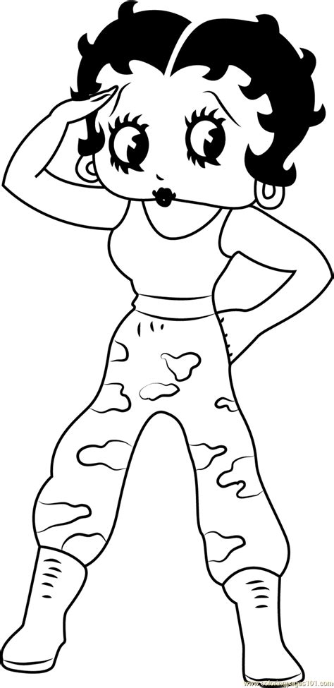 printable betty boop coloring pages