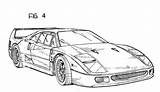 F40 Ferrari Patent Sketches Original Hagerty Reaction Humble Reviewer Fictional sketch template