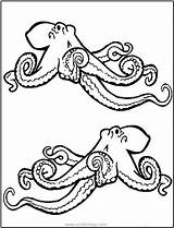 Octopus Octopuses Realistic Pieuvre Clipartmag Xcolorings Noncommercial Individual Coloriages sketch template