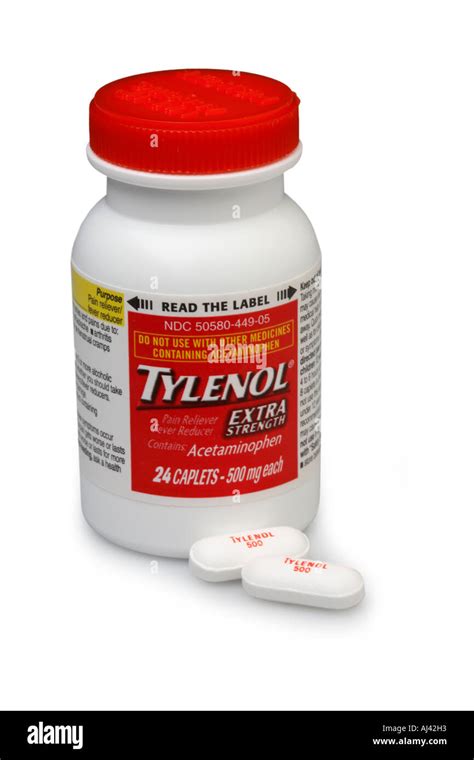 bottle  tylenol stock photo alamy