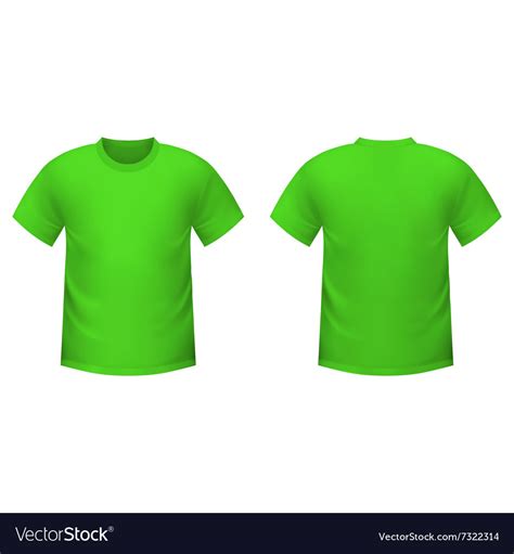 realistic green  shirt royalty  vector image