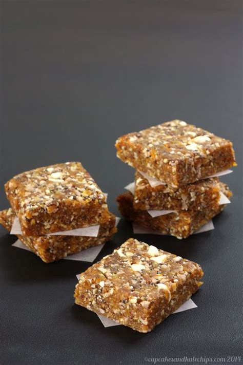 no bake apricot chia energy bars recipe recipes healthy snacks energy bars healthy