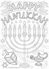 Pages Colouring Hanukkah Happy Coloring Kids Color Printable Getcolorings Print sketch template
