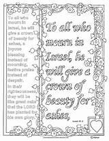 Coloring Pages Isaiah Color Ot Christian Coloringpagesbymradron Beauty Ashes Colouring Bible Kids sketch template