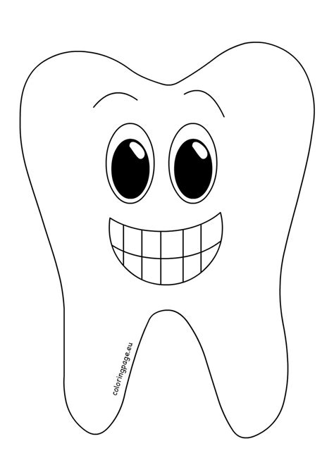 tooth drawing cartoon  getdrawings