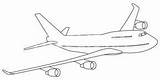 747 Coloring sketch template