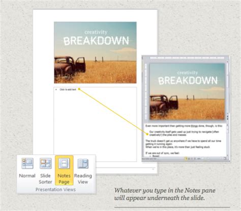 powerpoint  notes